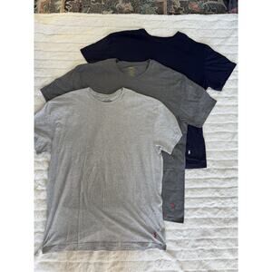 Polo Ralph Lauren XL T-Shirts Gray Navy Charcoal Classic Slim Fit Cotton